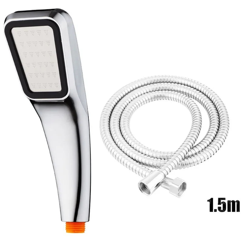 Strong Boosting Bathroom Shower Heads 300 Fine Water Outlets Full Bathroom Showers Replete for Shower Accessories Showerhead Oasis Select Silver suit B