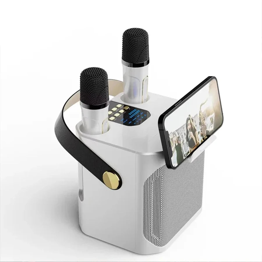 AyeBeau S882 Portable Karaoke Bluetooth Speaker & 2 Mics