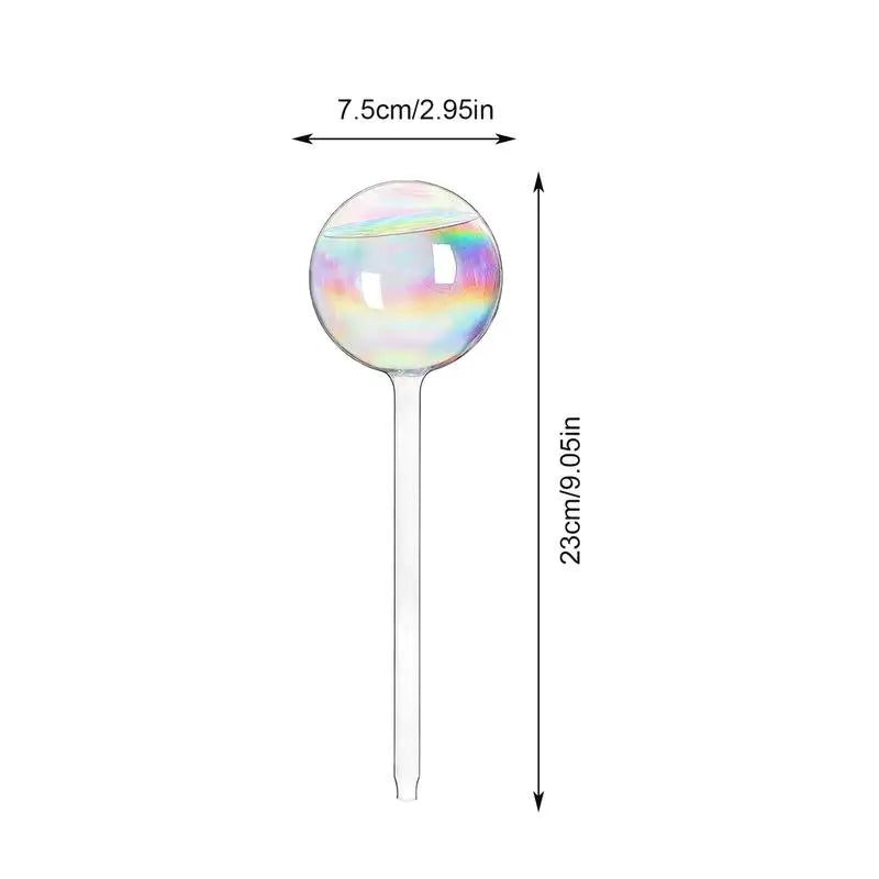 Plant Watering Globes Rainbow Gradient Color Automatic Watering Bulbs Clear Flower Automatic Watering Device Auto Waterer Tool Oasis Select
