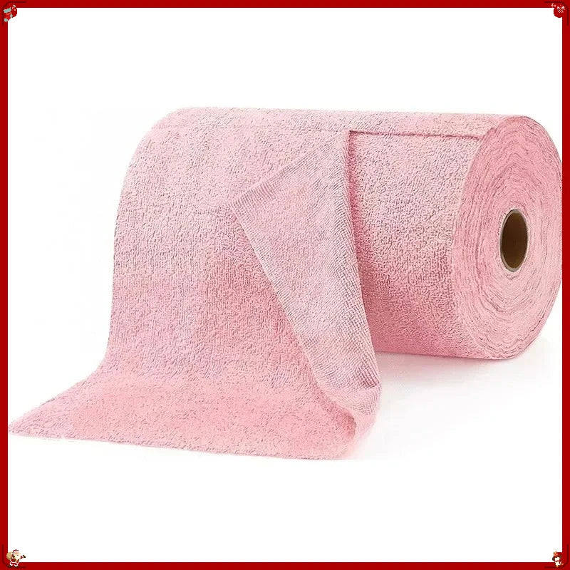 Reusable Cleaning Wipe Household Kitchen Cloth Microfiber Towel Rolls Dish Rags Wash Paper Towel Replacement 1 Roll of 20 Sheets Oasis Select