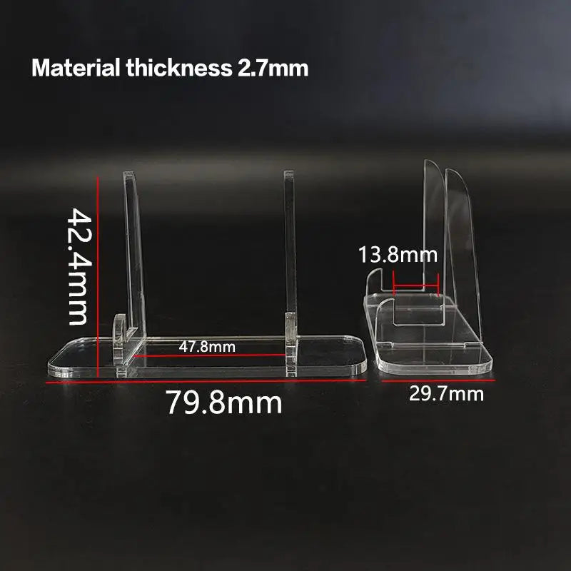 2-Pack Clear Acrylic Photocard Display Stand | Desk Decor