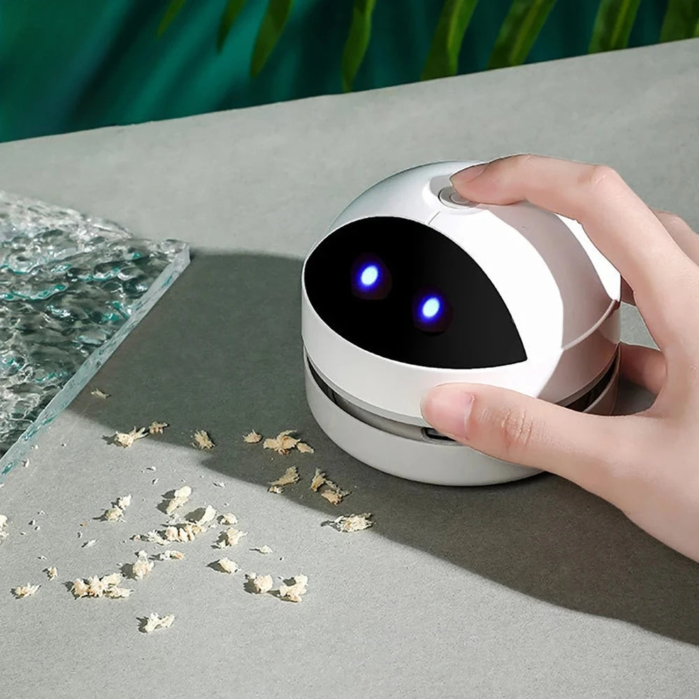 Mini Handheld Desktop Vacuum Cleaner – USB Rechargeable, Bagless