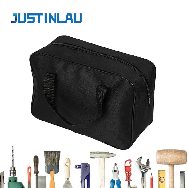 JUSTINLAU 1PC Electric Tool Handbag Car Air Pump Travel Oxford Cloth Tool Kit Electrician Hardware Portable Thickened Repair Bag Oasis Select
