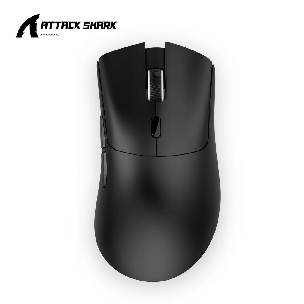 Attack Shark R1 Wireless Gaming Mouse Tri Mode 2.4G Bluetooth Wired 18K DPI 1000Hz PAW3311 Sensor 59g Lightweight Rechargeable Oasis Select R1 Black