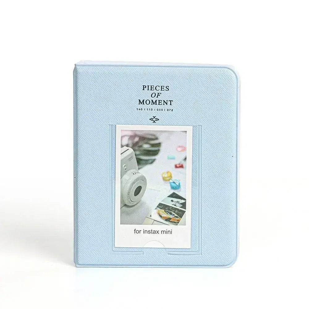 64 Pockets Photo Album Inch Pictures Storage Case Stamps Tickets Cards Organizer For Fujifilm Instax Mini 12/11/9 Oasis Select blue