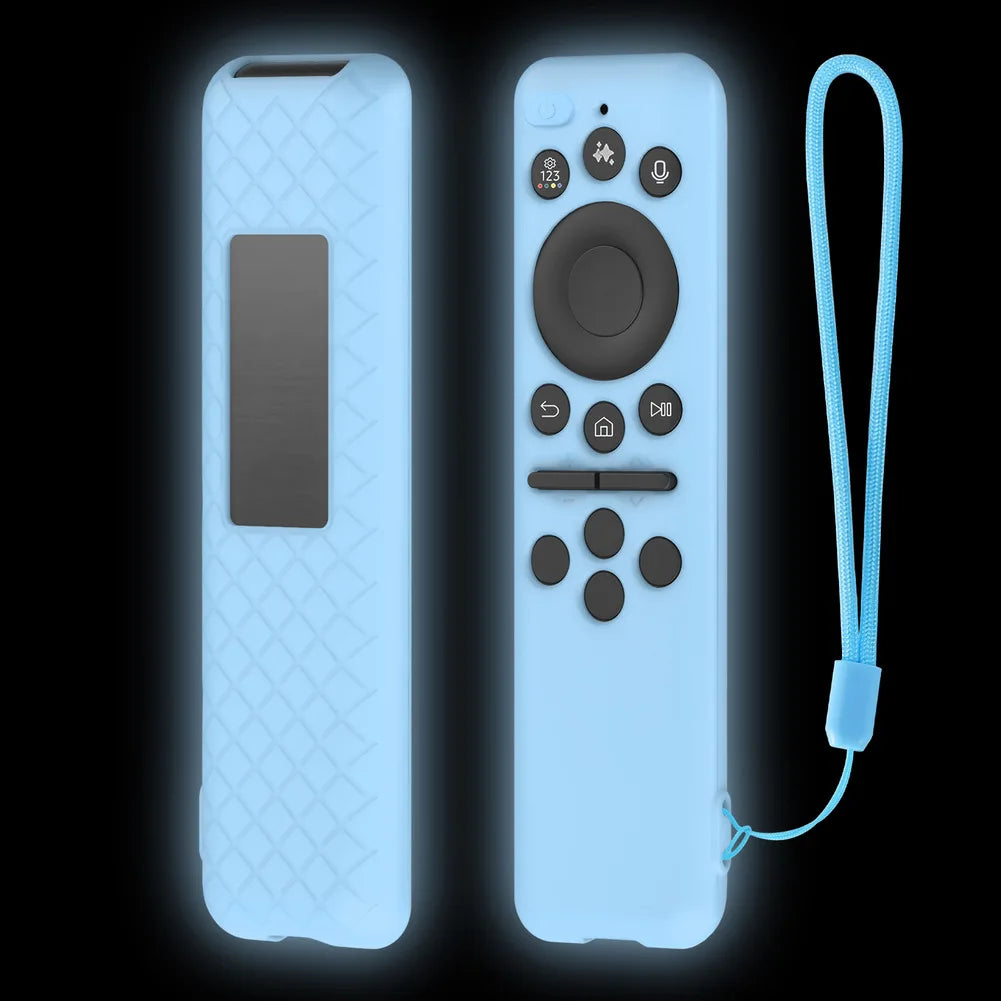 Protective Shockproof Silicone Case for SAMSUNG BN59-01480A BN59-01455A TM2560E Remote with Anti Slip Grip Design Oasis Select Luminous Blue