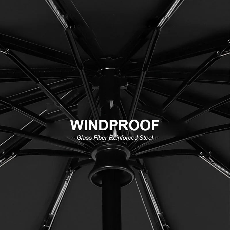 Large 24 Bone Solid Color Automatic Umbrella Light Collapsible Large Format Outdoor Sunshade UV Protection Automatic Umbrella Oasis Select