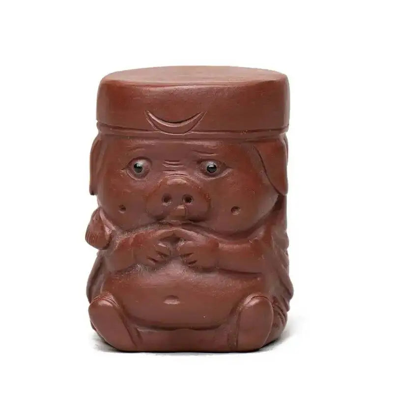 Tea Pet Monkey Figurine Tang Monk Pig Sculpture Teapot Lid Drag Raise Master Tea Play Чайные Украшения Oasis Select