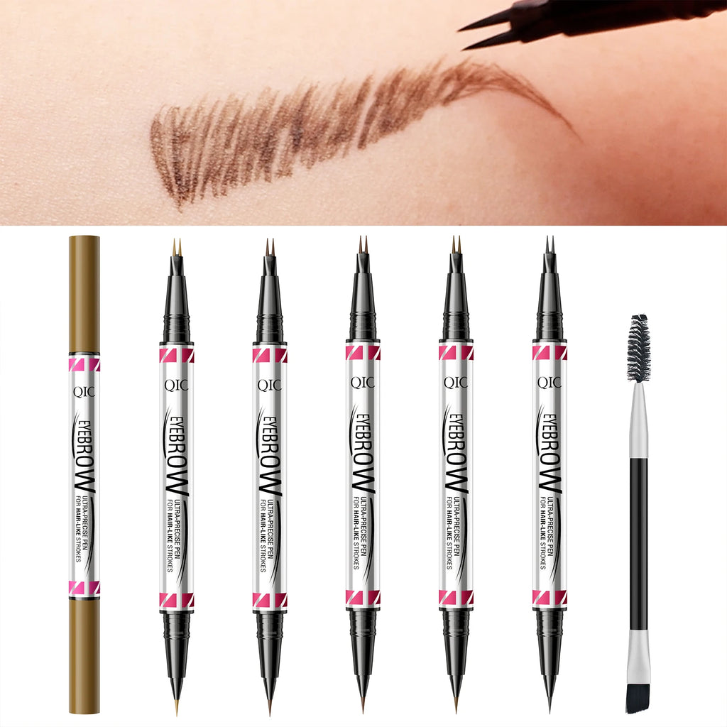 QIC Waterproof Micro Blade Eyebrow Pencil & Liquid Brow Marker