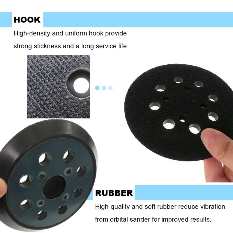 Sanding Pad Replacement Backing Disc for Orbital Sander Polishing Surface Finishing Woodworking Projects 8-hole Polishing Disc Oasis Select
