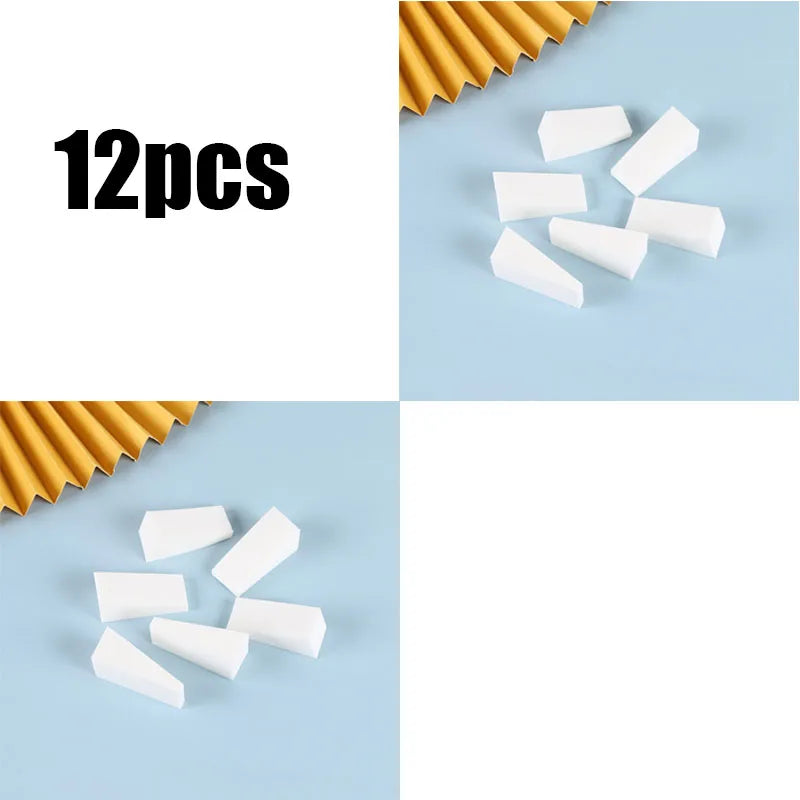6/12/24/36pcs Makeup Foundation Sponge Makeup Cosmetic Puff Powder Smooth Beauty Cosmetic Make Up Sponge Puff Oasis Select 12pcs