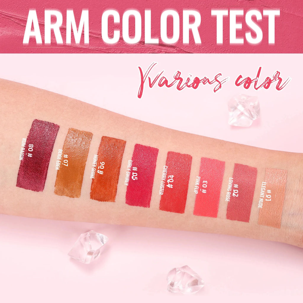 Handaiyan Velvet Matte Lipstick – 8 Colors, Long-Lasting