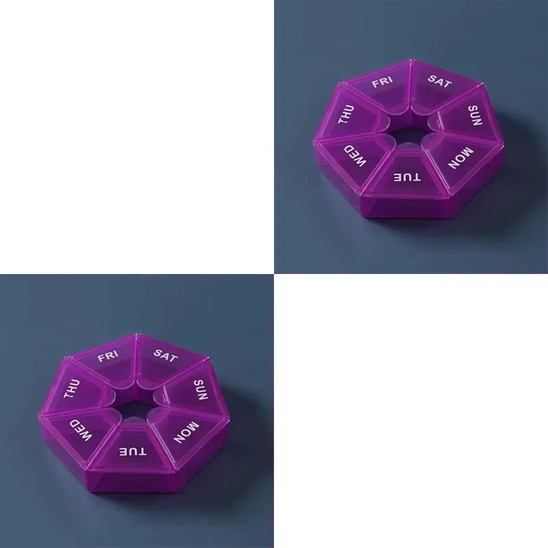 1 2 Portable Mini Seven Days Small Pill Box One Week Organizers