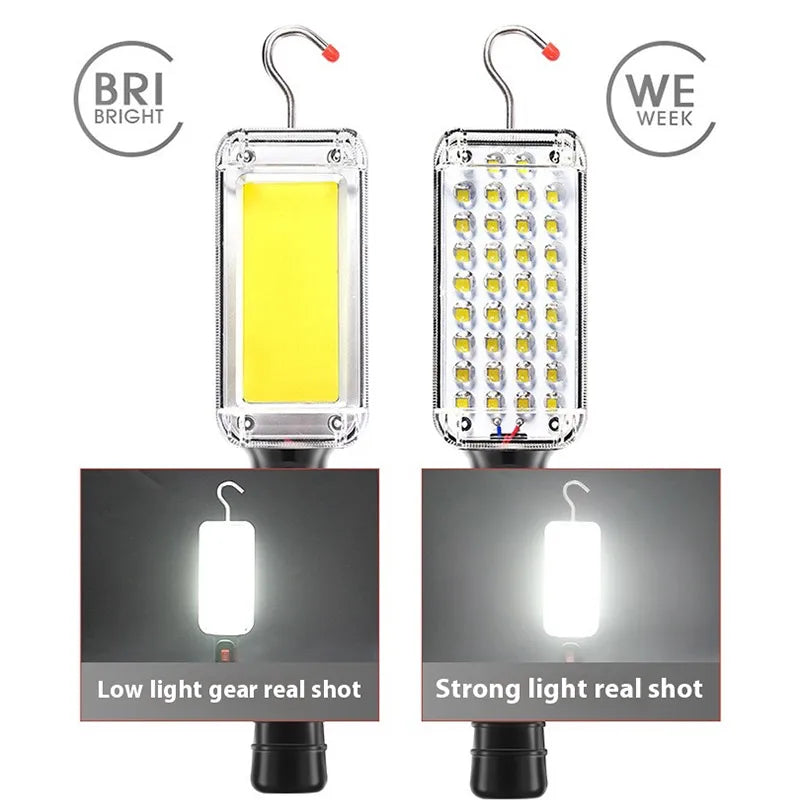 COB Magnet Work Light Portable Rechargeable High Bright Flashlight Waterproof Outdoor Multifunction Auto Repair Lights Oasis Select