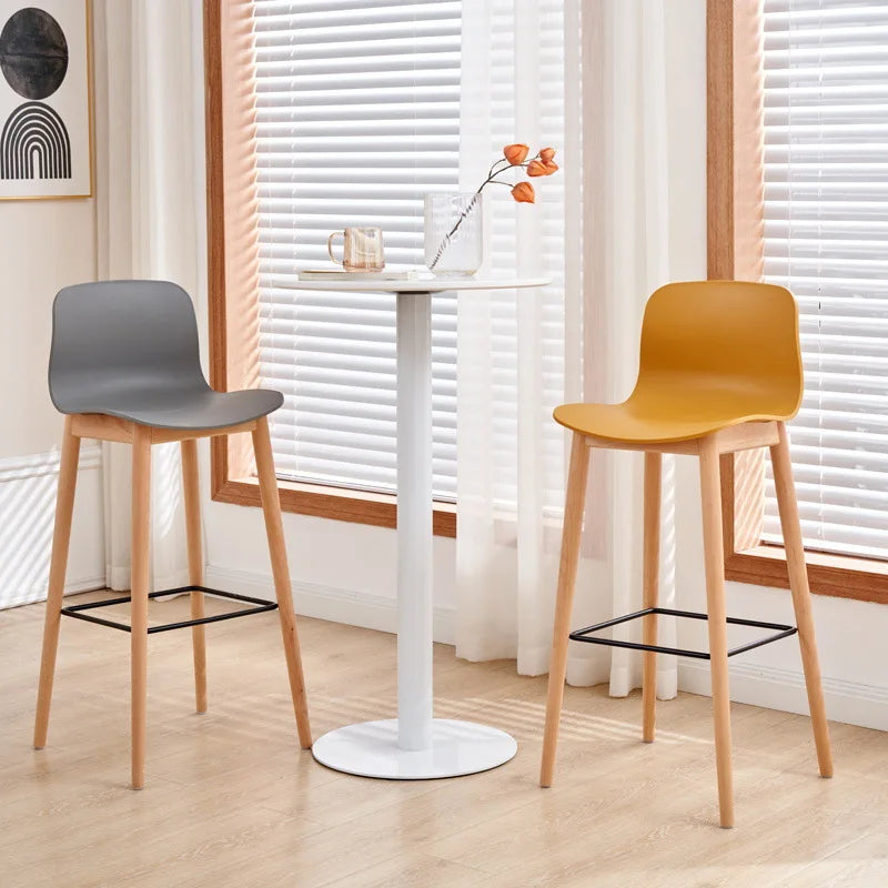 Nordic dining chair household simple small apartment ins creative backrest chair cafe milk tea shop casual solid wood chair Oasis Select