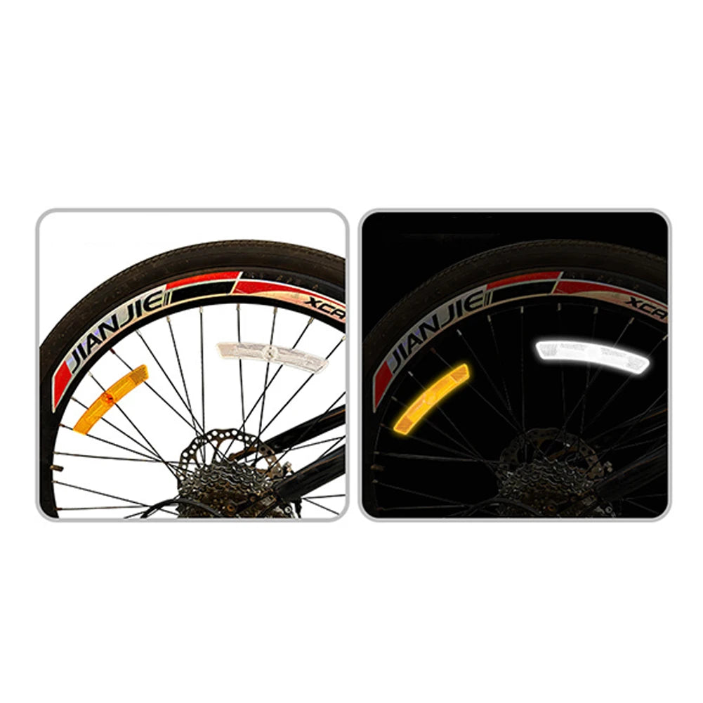 4pcs Bike Spoke Reflector 25*20mm Steel Fixed Rain Sun Protection Bicycle Parts For Mountain Bike Outdoor Riding Accessories Oasis Select