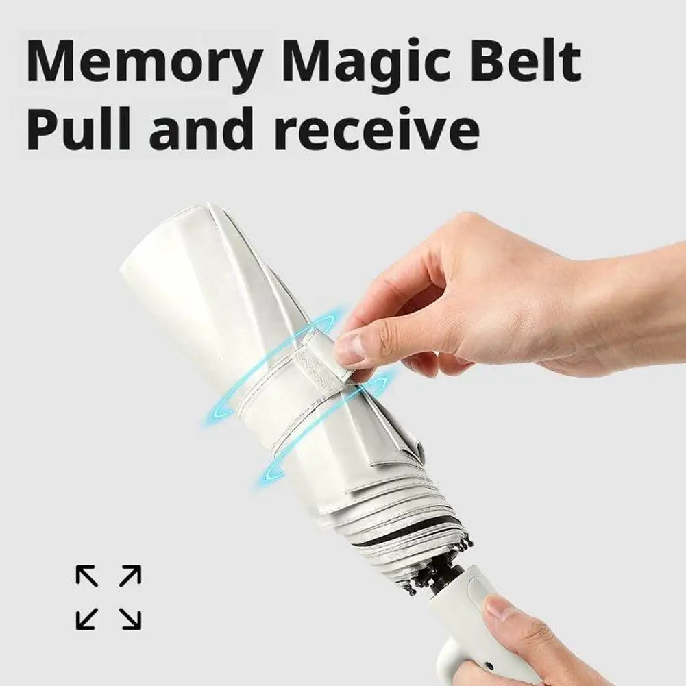 Windproof Foldable Inverted Umbrella UPF 50+ UV Protection