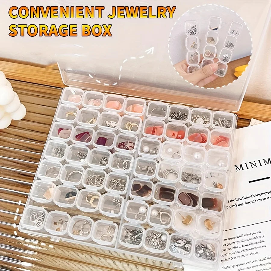 56 Diamond Embroidery Box Diamond Painting Cross Stitch Tools Accessory Boxes Case Useful Storage Dismountable Oasis Select