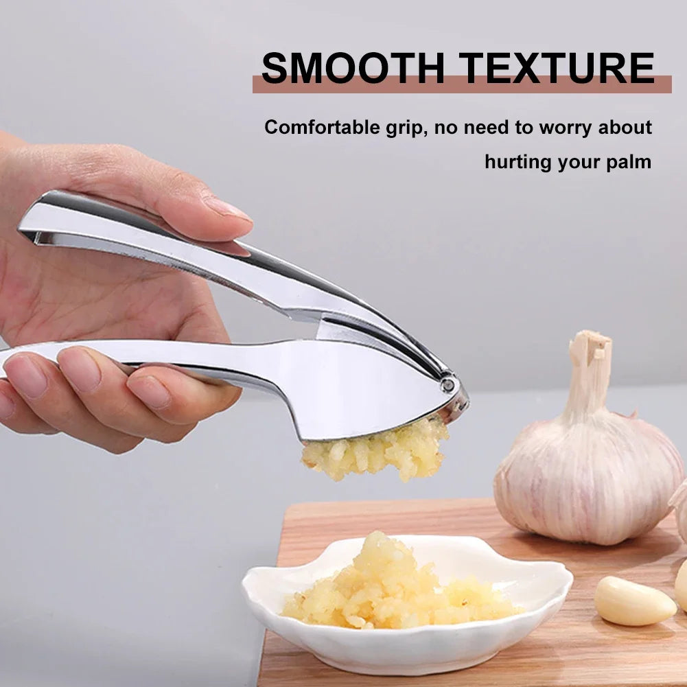 Garlic Press Stainless Steel Garlic Mincer Garlic Crusher Detachable Easy to Squeeze and Clean Kitchen Tools for Fine Garlic Oasis Select