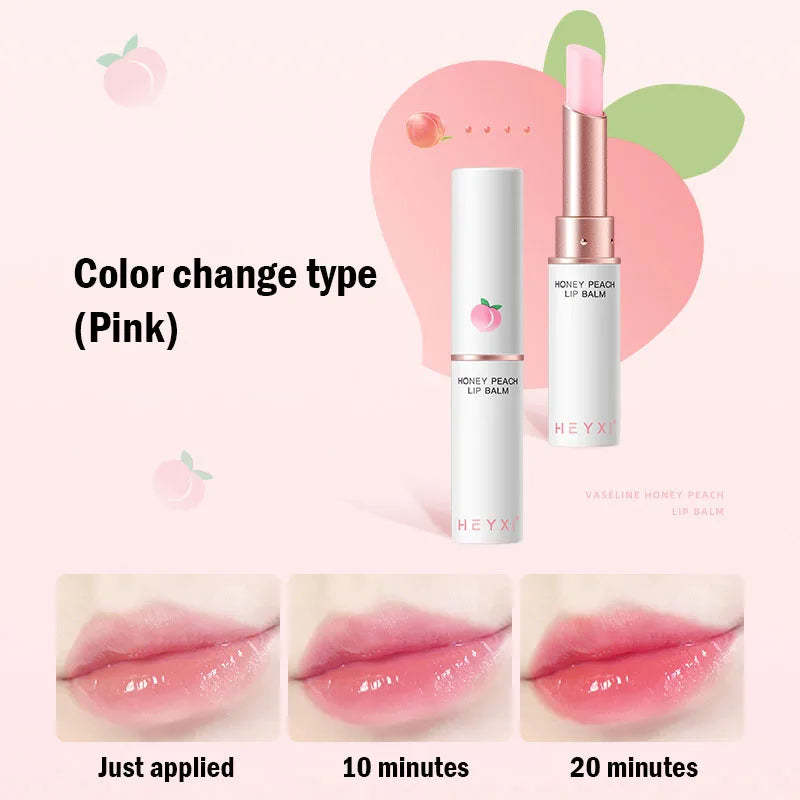 Honey Peach Color-Changing Lip Balm & Plumper | Moisturizing Color-Changing Lip Balm Oasis Select Color Change