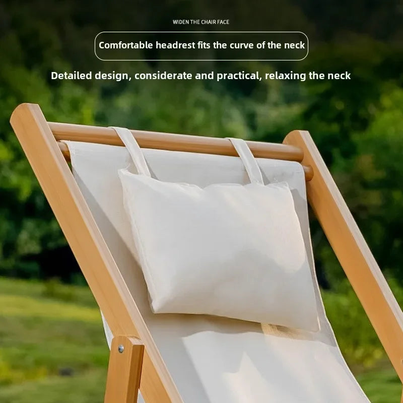Folding beach chair, nap lounge chair, outdoor portable backrest chair, backrest chair, comfortable home use, adjustable Oasis Select