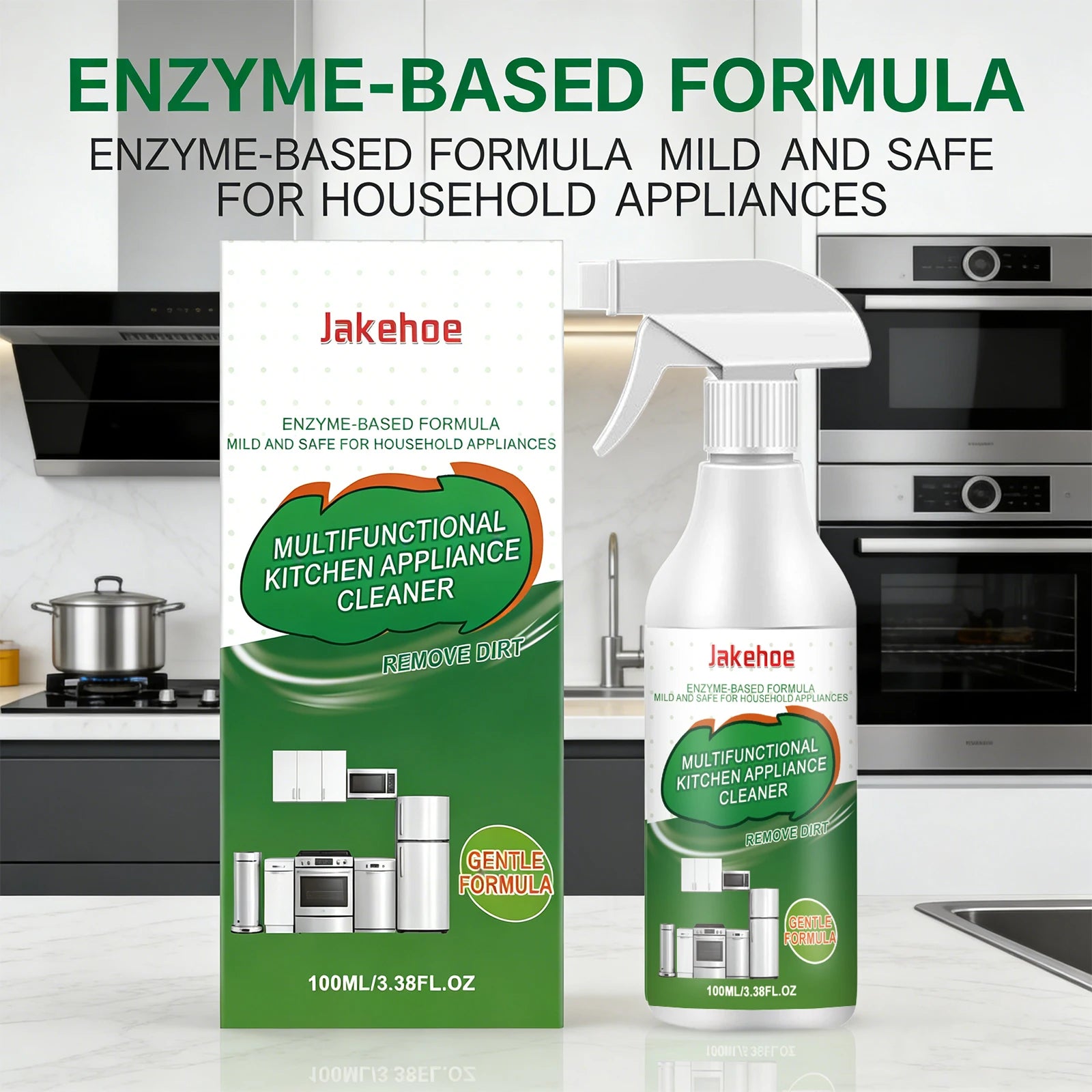Kitchen Appliance Cleaner Multi-purpose Kitchen Cleaning Spray Remove Dirt Cleans Stoves Oven Range Hoods Grease Removal Spray Oasis Select