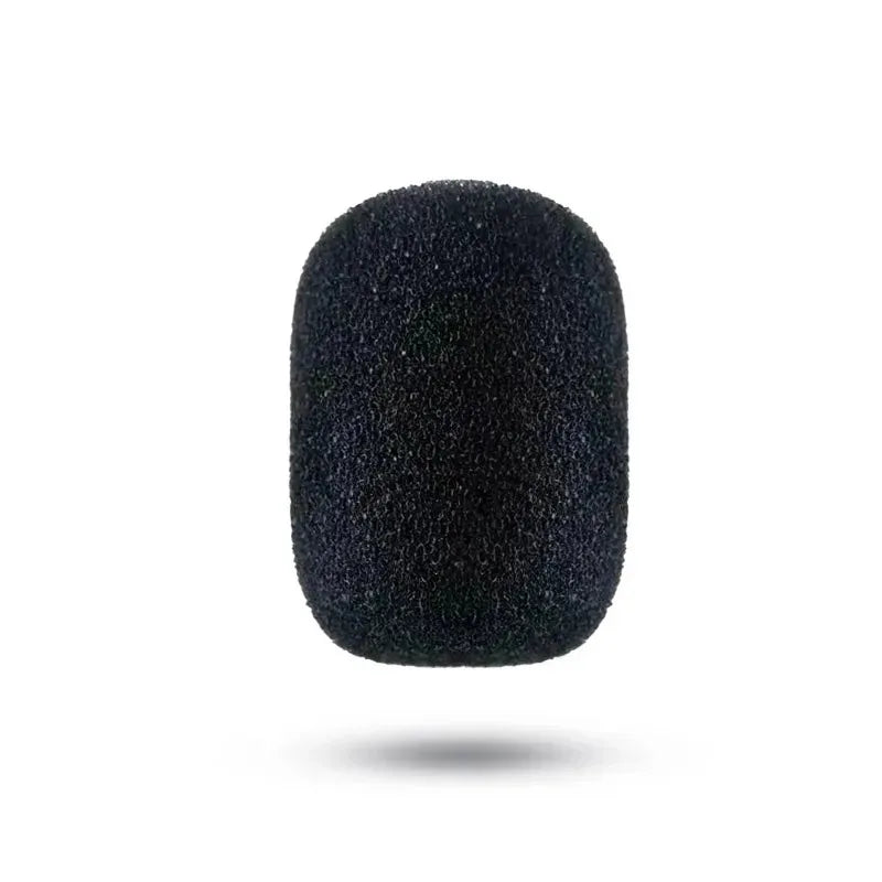 10/30/60PCS Universal Black Mini Mic Cover Foam Headset Microphone Windscreen Sponge Replacement Small Lapel Protection Sleeve Oasis Select