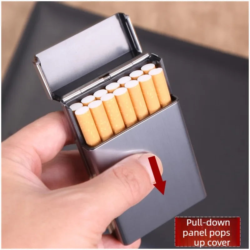Automatic Pop-up Cigarette Box Soft Pack Protective Shell Thick Cigarette for Men and Women Extended Thin Cigarette Clip Oasis Select