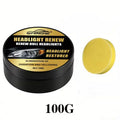Headlight Restorer Polish Eliminate Oxidation Yellowing Remove Scratches Headlight Lens Renew Cleaner with Sponge Pad UV Protect Oasis Select 100g 100ml