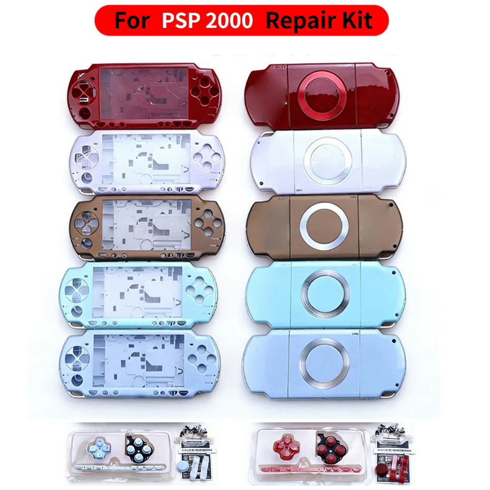 With Buttons Screws Kit Protective Case Kit Full Housing Shell Console Replacement for PSP 2000 With Precise Hole Alignment Oasis Select