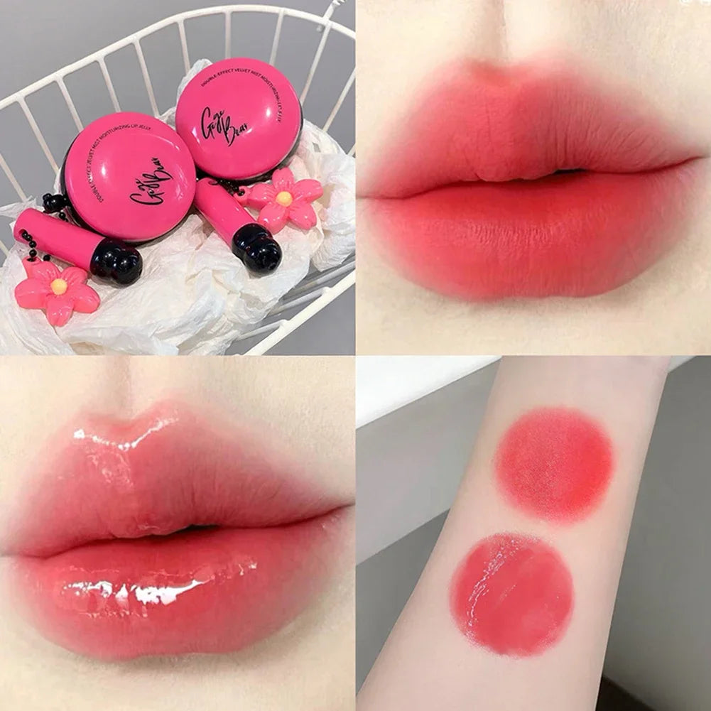 Dual Effect Velvet Matte & Glossy Pendant Lip Glaze, Hydrating Moisture, Perfect for Layering, Brightening Lip Color Oasis Select 04