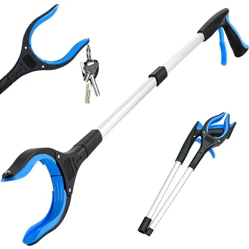 360° Rotatable Trash Picker Foldable Litter Grabber Stick Long Reach Extension Arm Portable Pick Up Tool Outdoor Garden Cleaning Oasis Select