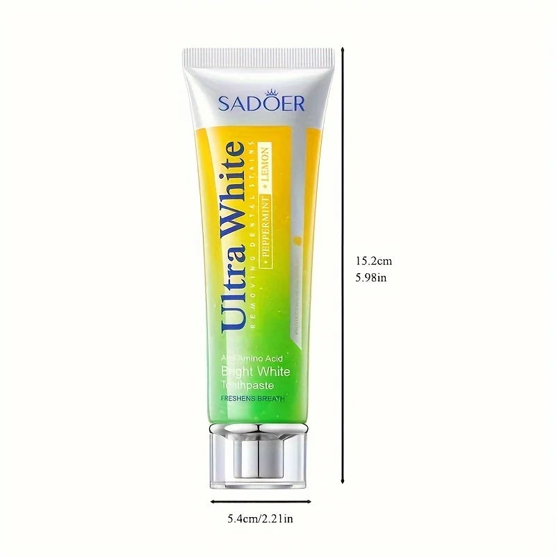 Lemon Mint Whitening Toothpaste | Fresh Breath Brightening 100g Whitening Toothpaste Oasis Select