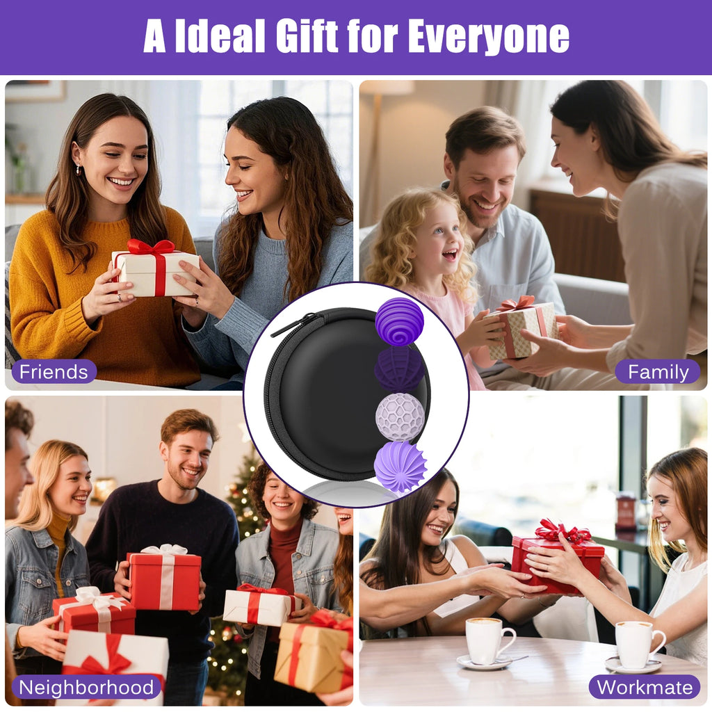Magnetic Sensory Fidget Balls Silicone Stress Relief Toys for Adults Anxiety Autism Calming Sensory Therapy Tools Oasis Select