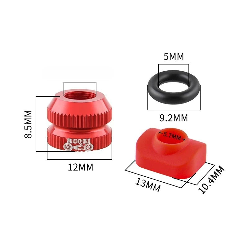 2Pcs Bike Tubeless Tire Presta Valve Nut MTB Road Bicycle Rim Aluminum Ultralight Valve Cap Cycling Repair Parts Oasis Select