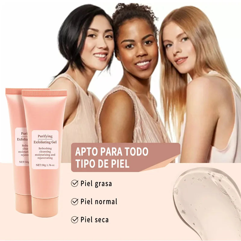 50g Face Exfoliating Gel Deep Pore Cleanser Gentle Exfoliate Oil Control Smooth Soften Moisturizing Facial Scrub Clean pores Oasis Select