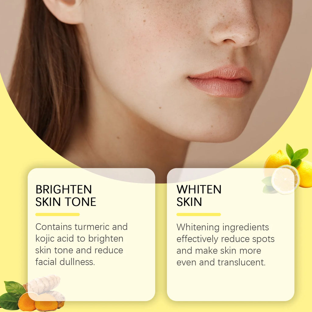 Turmeric Kojic Acid Facial Exfoliating Cleansing Pads Clogged Pores Oil Remover Glow Brighten Daily Lemon Facial Cotton Sponges Oasis Select