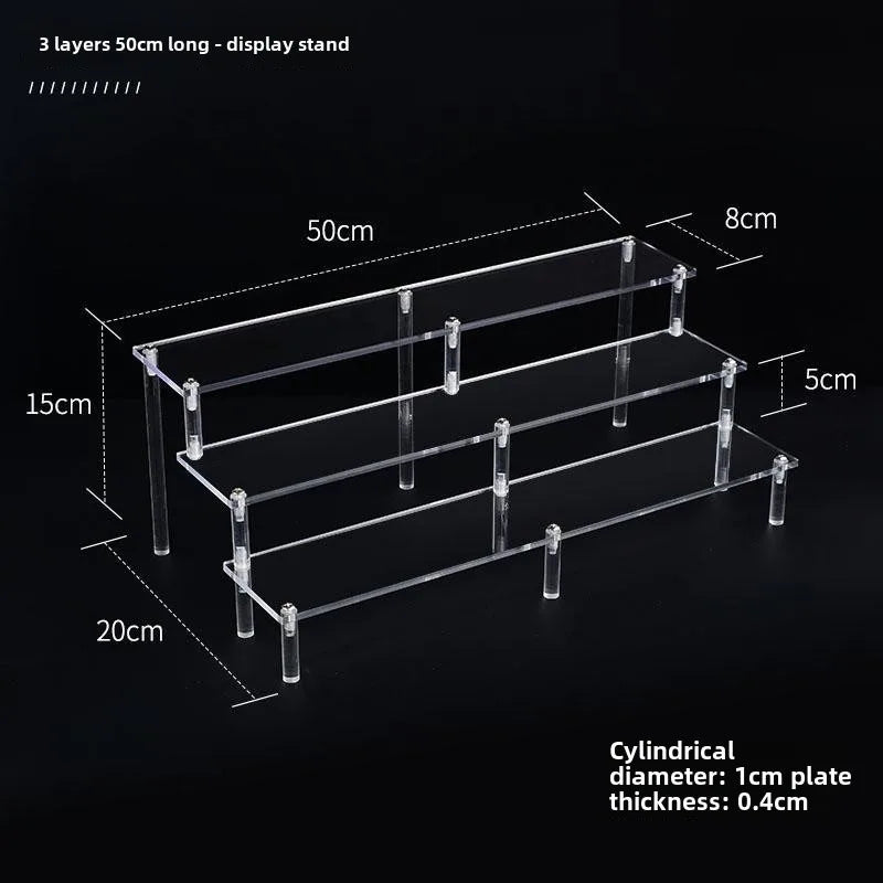 Acrylic Ladder Shelf Display Stand – Cakes, Dolls & Cosmetics