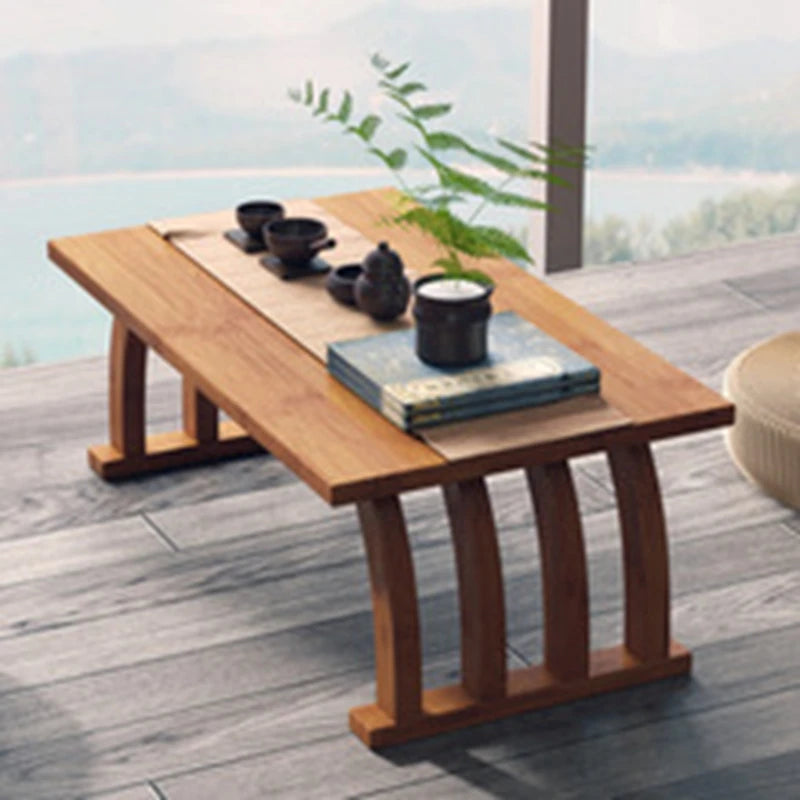 Nanzhu bay window small tea table tatami Japanese low table tea table small table bedroom folding kang table household use Oasis Select