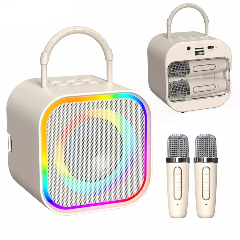 AyeBeau Dual Wireless Karaoke Machine & Bluetooth Speaker