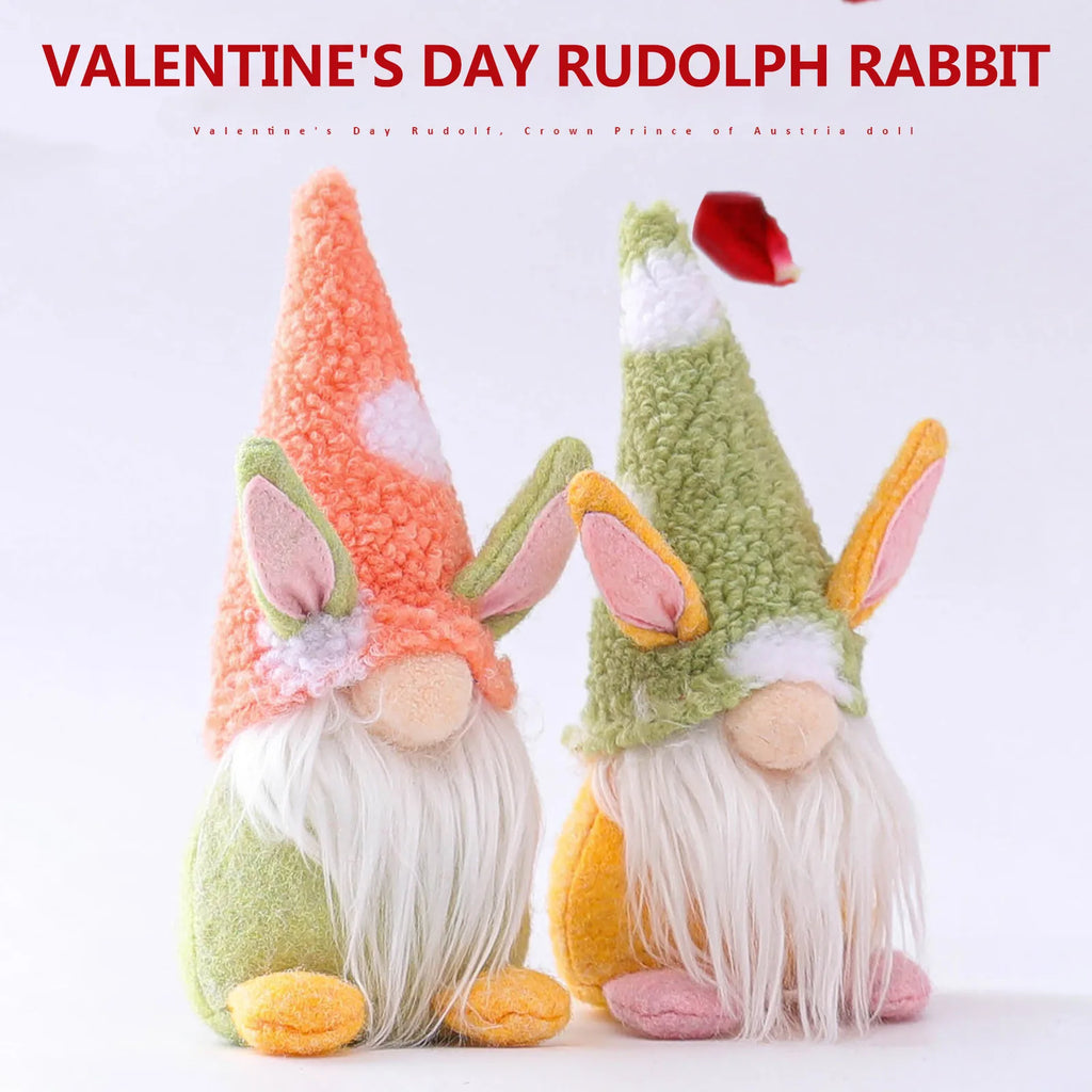 Cute Easter Faceless Gnome Rabbit Doll Handmade Home Decoration Spring Hanging Bunny Party Decor Ornaments Kids Gifts Oasis Select