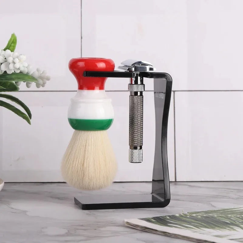 YAQI Simple Solid Color Razor Holder High Quality Black White Shaving Brush Accessory For Men Oasis Select