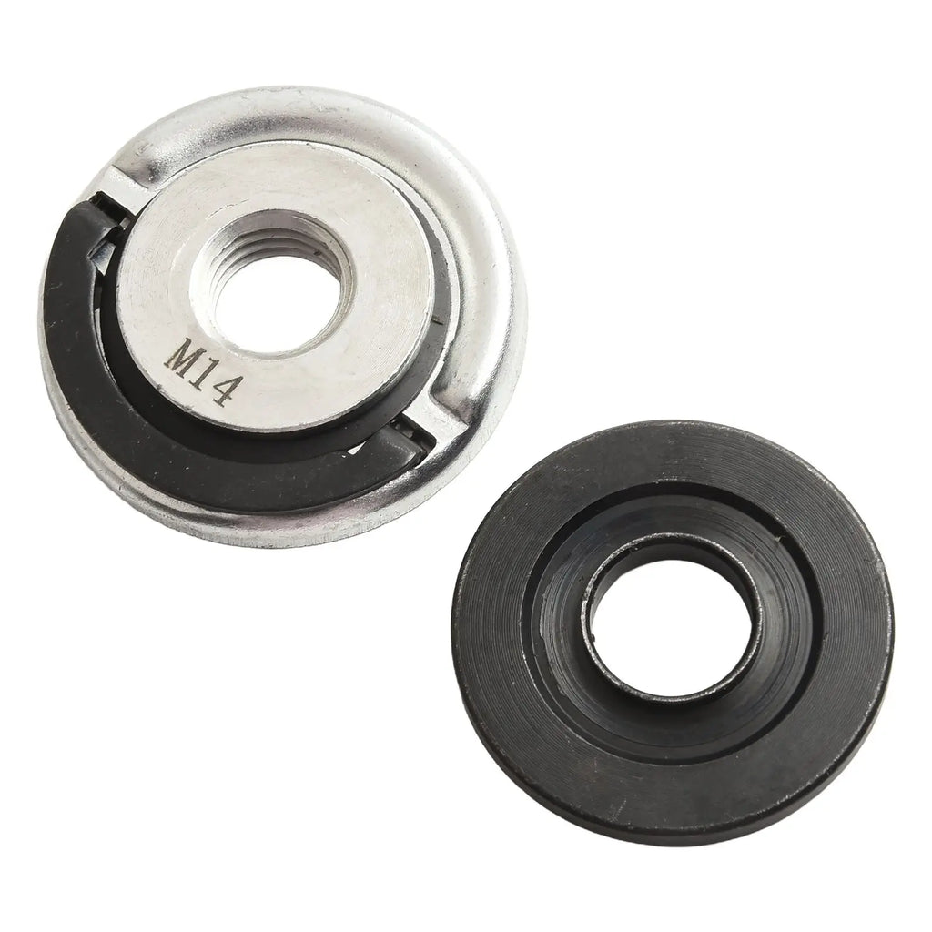 For M14 Quick Release Self-Locking Grinder Pressing Plate Angle Grinder Flange Nut Power Chuck Set Replacement Clamping Tool Oasis Select
