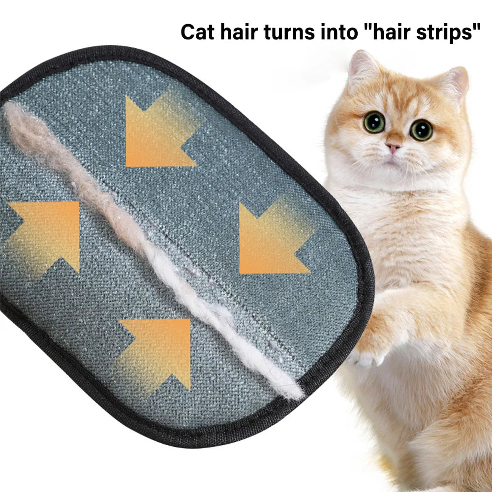 Pet Hair Removal Tool Reusable Static Removal Gloves, Double-Sided Grooming Gloves for Pets, Removes Pet Fur Hair for Carpets Oasis Select