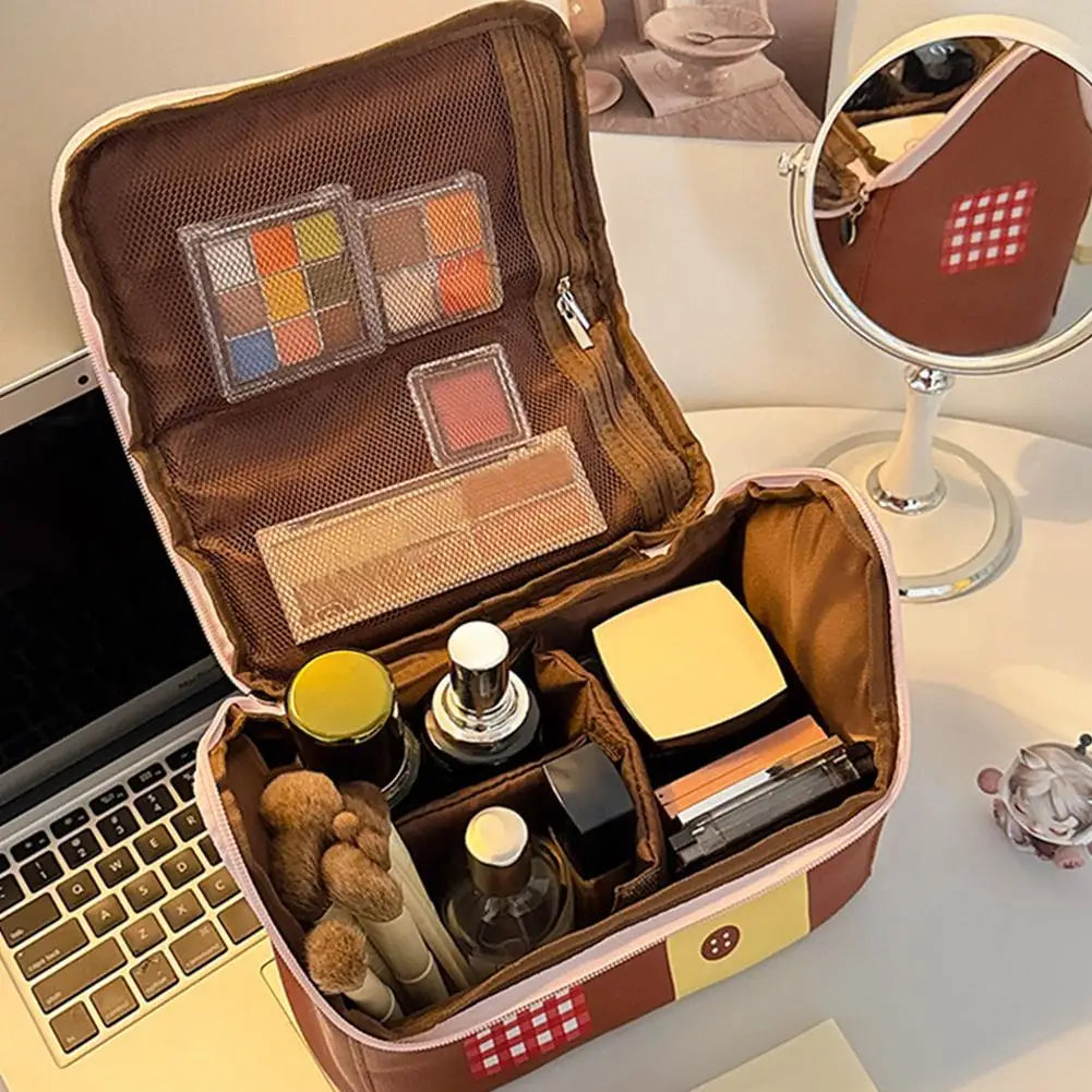 House-Shaped Makeup Bag | Large Capacity Oxford Travel Organizer