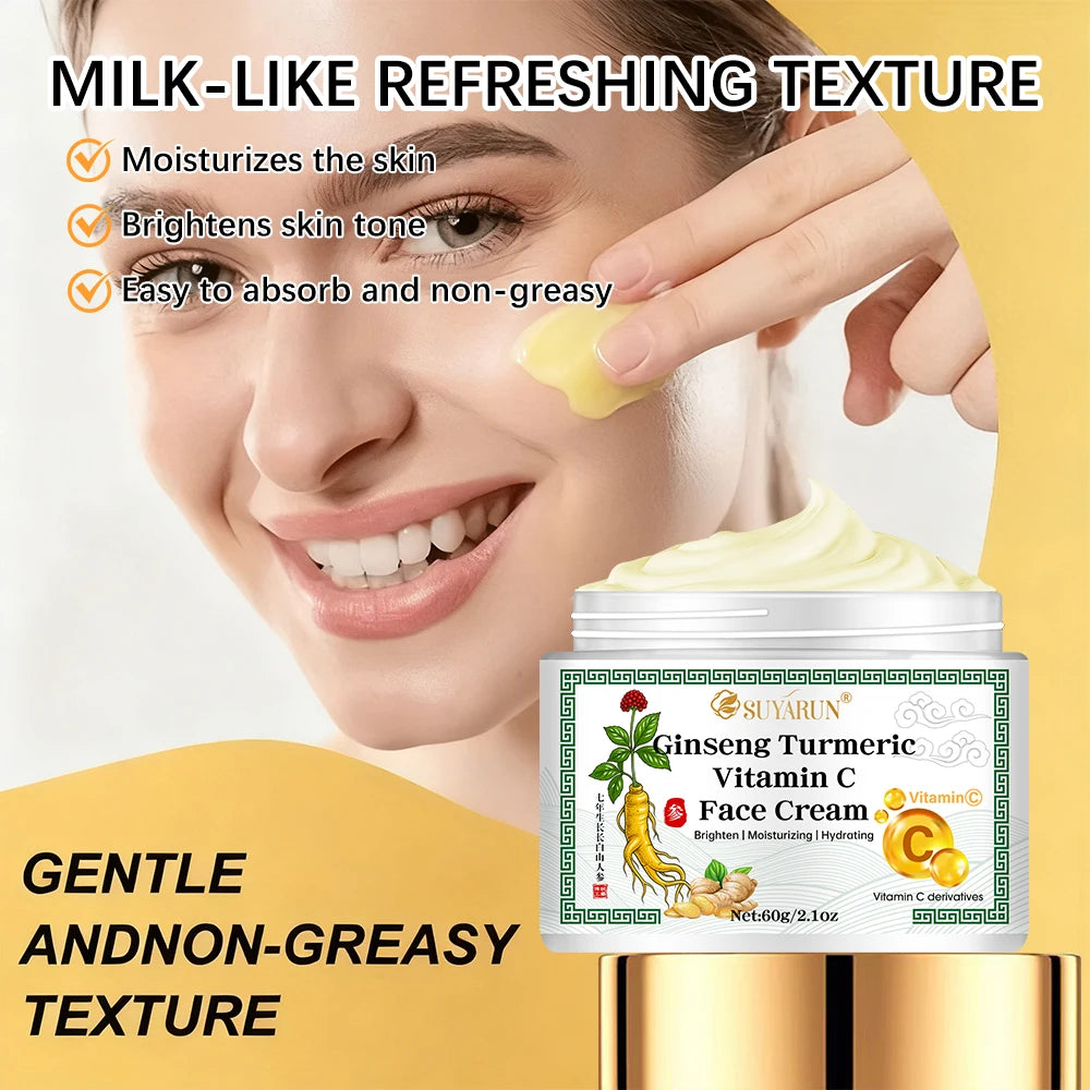 SUYARUN Ginseng & Turmeric Face Cream – Brightening Moisturizer Face Moisturizer Cream Oasis Select