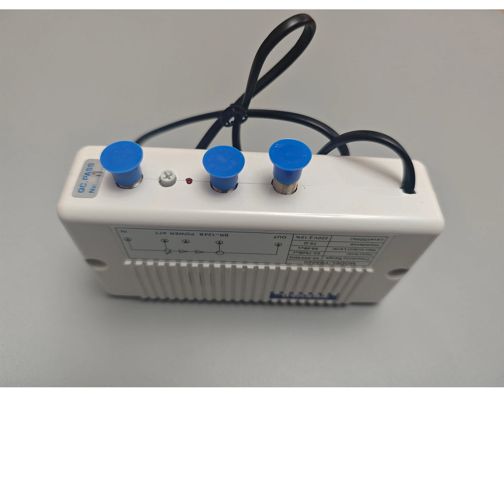 20db cable TV RF signal amplifier indoor type 45-860MHz 1 in 2 out, adjustable output Catv amplifier Oasis Select