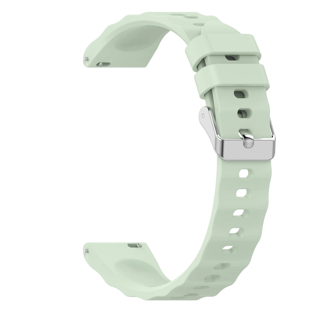 18mm Silicone Watch Strap for Huawei GT4/GT5/GT6 & Garmin Silicone Watch Strap Oasis Select Light Green 18mm