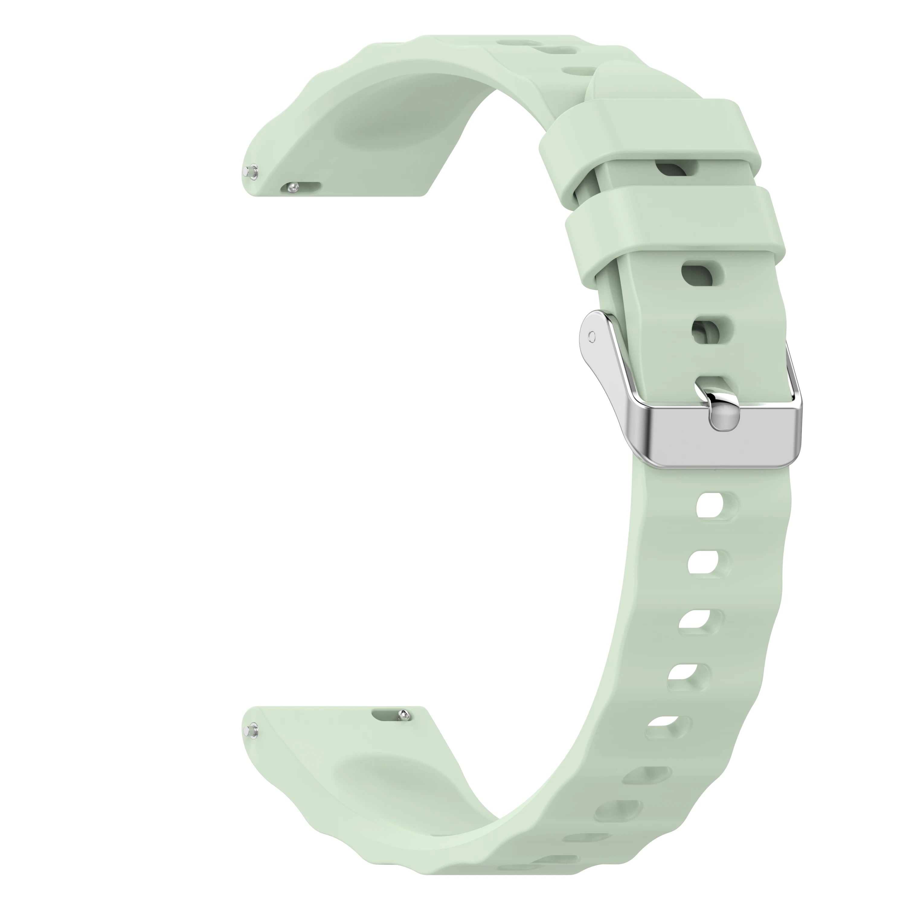 18mm Silicone Watch Strap for Huawei GT4/GT5/GT6 & Garmin Silicone Watch Strap Oasis Select Light Green 18mm