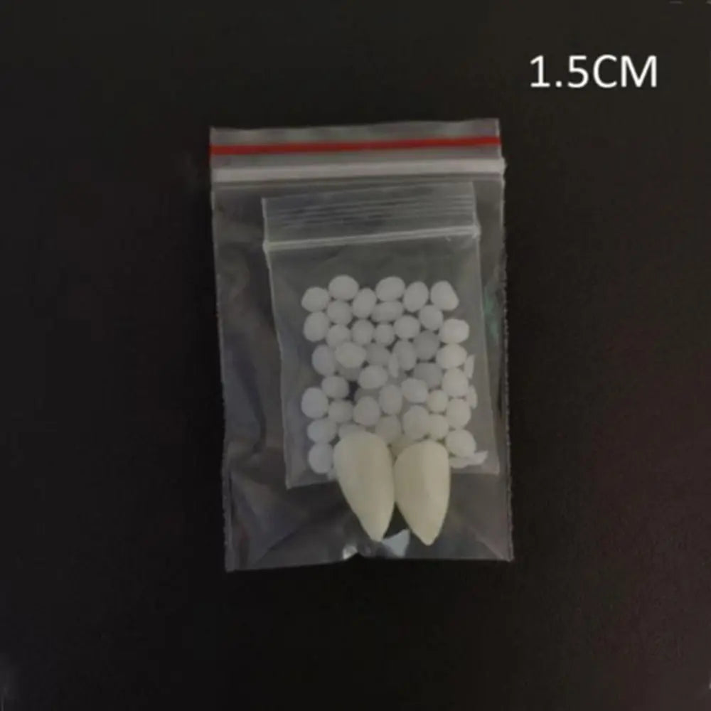 Resin Vampire Fangs with Adhesive – Halloween Fake Teeth DIY